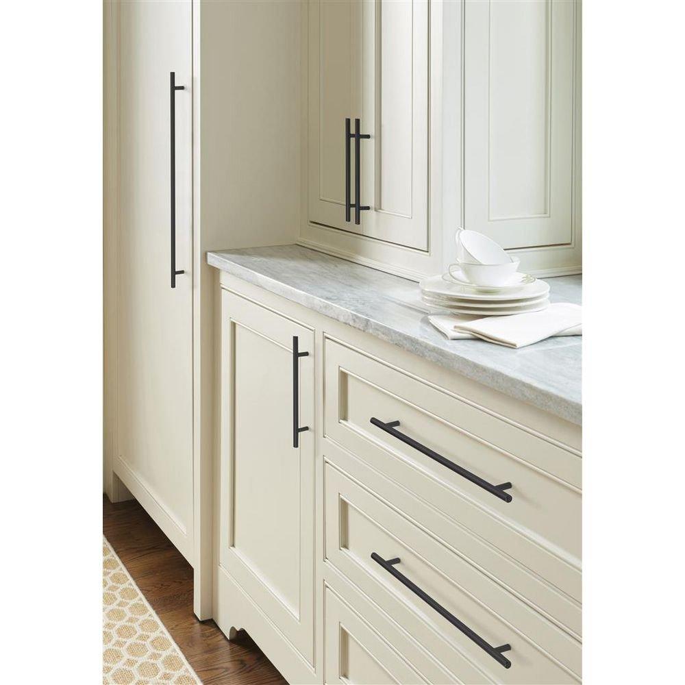 Amerock Matte Black 6-5/16 in. Center-to-Center Pull 