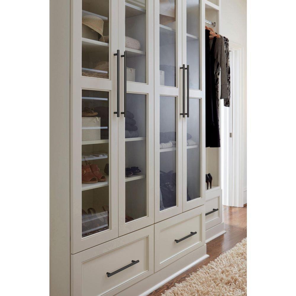 Amerock Matte Black 18 in. Center-to-Center Appliance Pull 