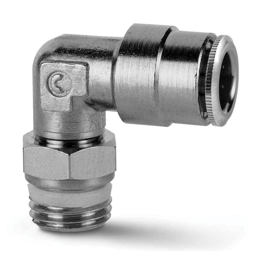 1/4 POLY X 1/4 NPT M 90 SWVL ELL *X 