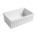 30 in. Farmhouse Fireclay Single Bowl Kitchen Sink in White 