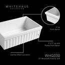 30 in. Farmhouse Fireclay Single Bowl Kitchen Sink in White 
