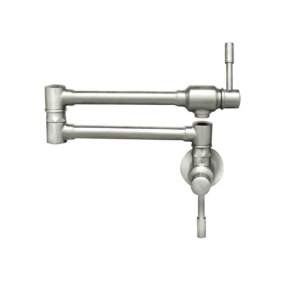 WATERHAUS LEAD FREE SOLID STAINLESS STEEL WALL MOUNT POT FILLER 