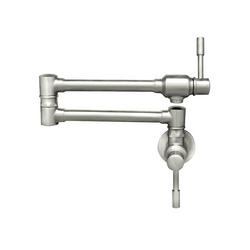 Wall Mount Pot Filler in Brushed Stainless Steel