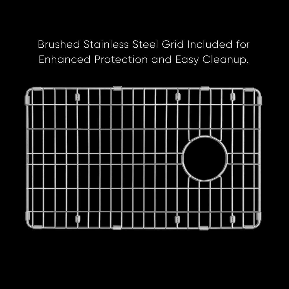 31 in. Dual Mount Fireclay Single Bowl Kitchen Sink in White 