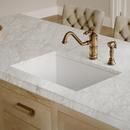 31 in. Dual Mount Fireclay Single Bowl Kitchen Sink in White 