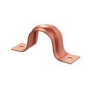 1/2 in. 2-Hole Pipe Strap in Copper Clad