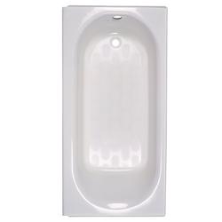 60 in. x 30 in. Soaker Alcove Bathtub with Left Drain in White