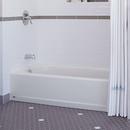 American Standard Bathing White 60 x 30 in. Soaker Alcove Bathtub Left Drain 