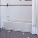 American Standard White 60 x 30 in. Soaker Alcove Bathtub Left Drain 