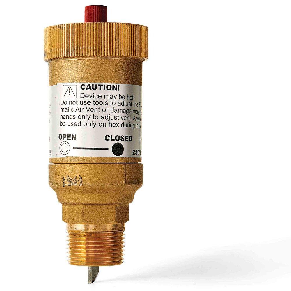 Resideo Black 3/4 in. MNPT Hydronic Air Vent 150 psi Brass 
