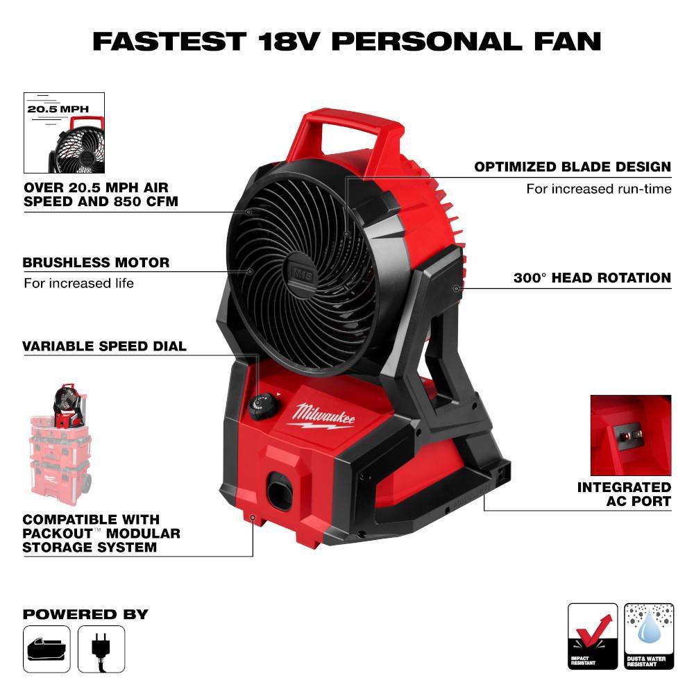 M18 BRUSHLESS PACKOUT FAN 