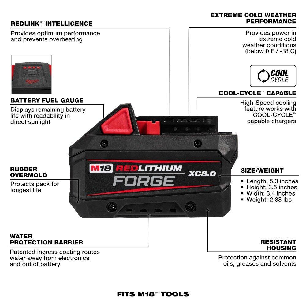 M18 Redlithium Forge Xc8.0 Starter Kit 