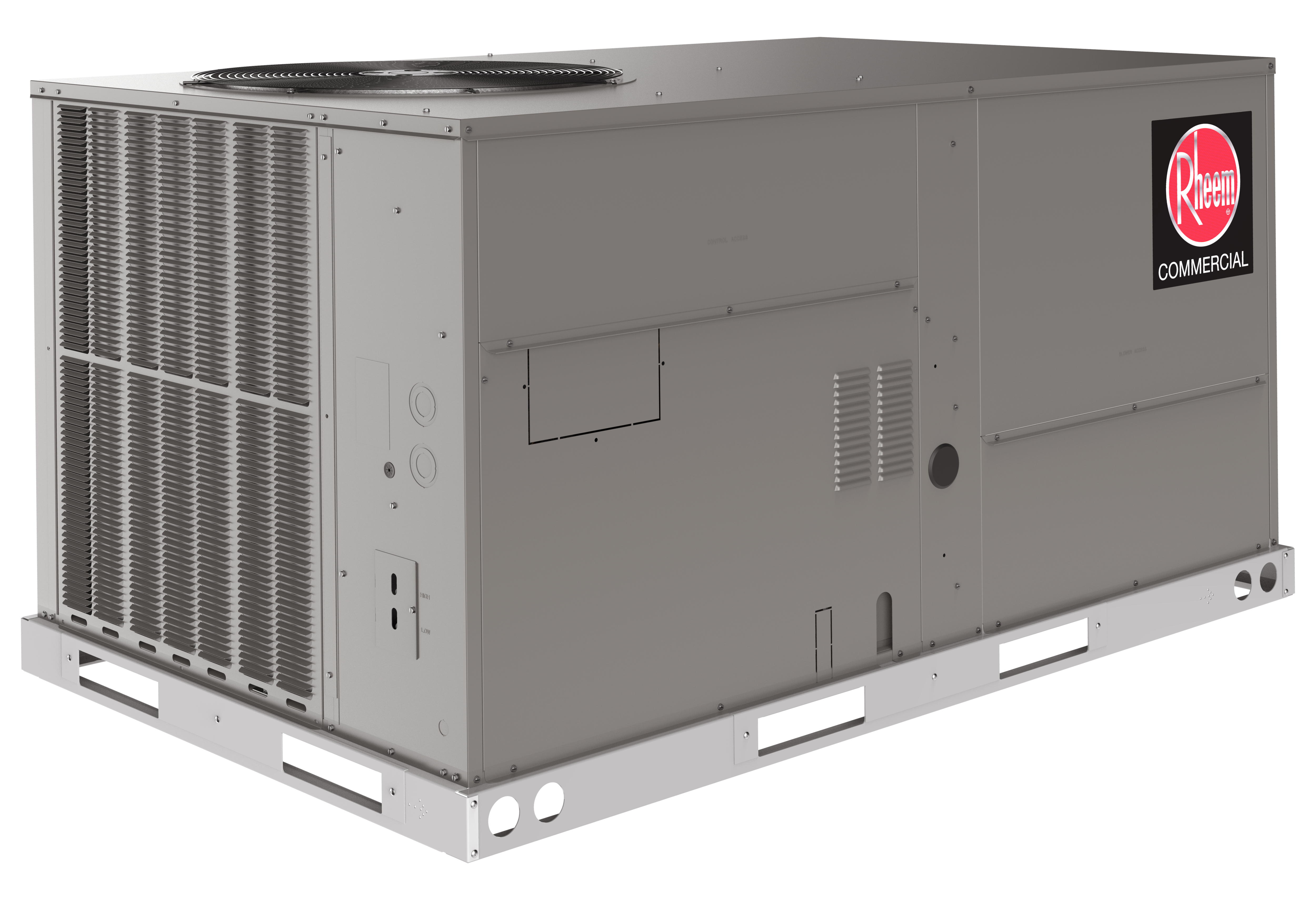 Rheem Packaged Heat Pump - Direct Drive Standard Static Constant Torque - No Heat - R-454B - 208/230/3 - CoreCommand&trade; (Non-Communicating) 