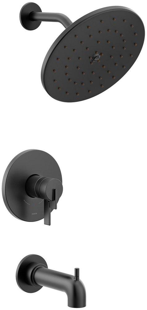 Moen Matte Black Single Handle Bathtub & Shower Faucet (Trim Only) 