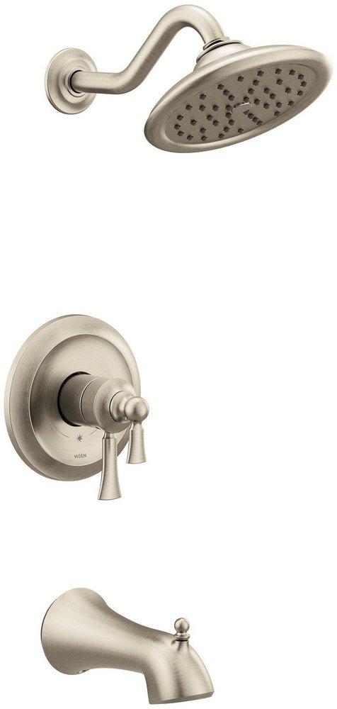 Moen Brushed Nickel Single Handle Bathtub & Shower Faucet (Trim Only) 