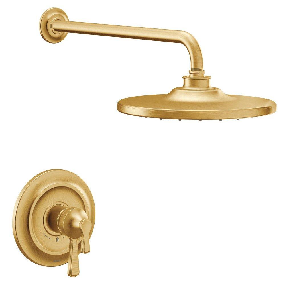 Moen Brushed Gold One Handle Single Function Shower Faucet (Trim Only) 