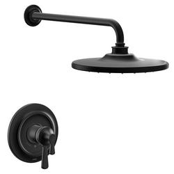 One Handle Single Function Shower Faucet in Matte Black (Trim Only)