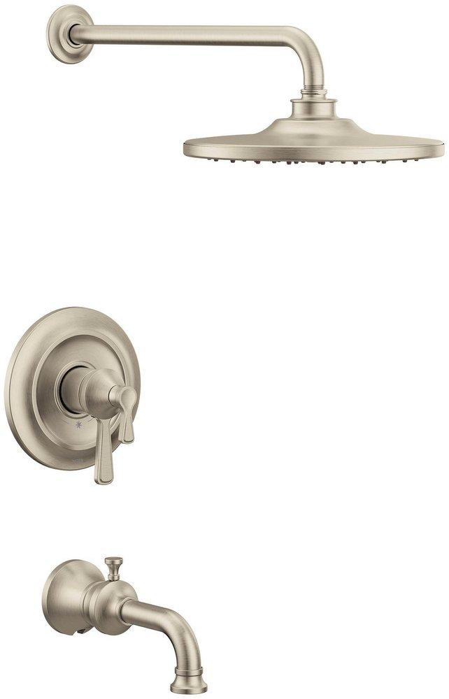 Moen Brushed Nickel Single Handle Bathtub & Shower Faucet (Trim Only) 