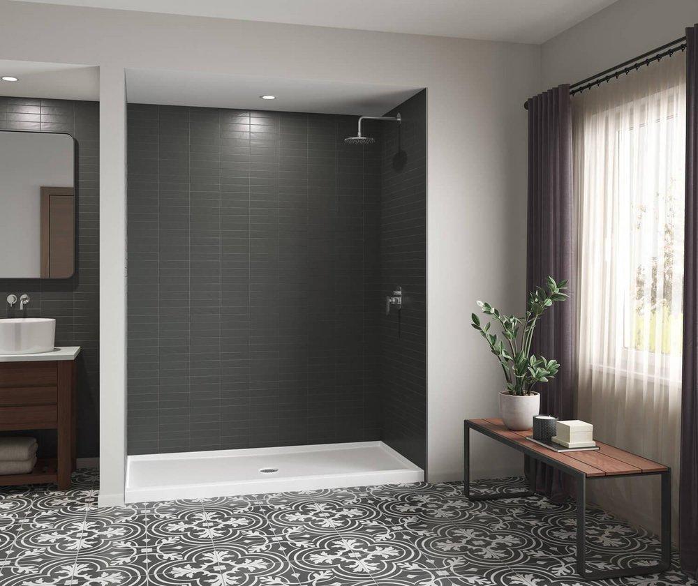 ICON BASE 7236 ACRYLX ALCOVE CENTER DRAIN SHOWER BASE IN WHITE ICON BASE 7236 ACRYLX ALCOVE CENTER DRAIN SHOWER BASE IN WHITE 