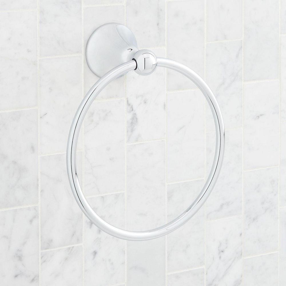 Signature Hardware Chrome Towel Ring 