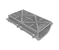 12 in. X 12 in. Trench Drain Body and Grate and gasket