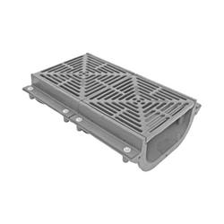 4 in. No Hub 12 in. Long Trench Drain Body End Piece