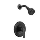 One Handle Single Function Shower Faucet in Matte Black  (Trim Only)