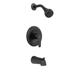 One Handle Single Function Bathtub & Shower Faucet in Matte Black (Trim Only)