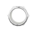 White PVC DWV Male Trap Adapter with Washer & Chrome Nut 