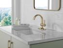 Single Handle Monoblock Bathroom Sink Faucet in Champagne Bronze 