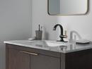 Single Handle Monoblock Bathroom Sink Faucet in Matte Black/Champagne Bronze 