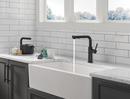 Single Handle Pull Out Kitchen Faucet in Matte Black 