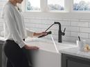 Single Handle Pull Out Kitchen Faucet in Matte Black 