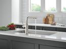 Single Handle Pull Out Kitchen Faucet in Stainless 