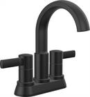 Two Handle Centerset Bathroom Sink Faucet in Matte Black