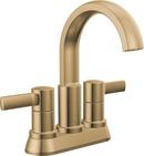 Two Handle Centerset Bathroom Sink Faucet in Champagne Bronze
