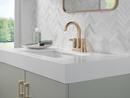 Two Handle Centerset Bathroom Sink Faucet in Champagne Bronze 