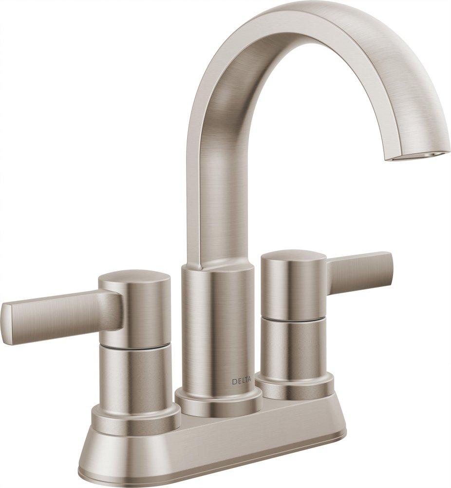 DELTA ALBION TWO HANDLE CENTERSET BATHROOM FAUCET 