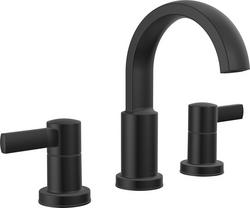 Two Handle Widespread Bathroom Sink Faucet in Matte Black