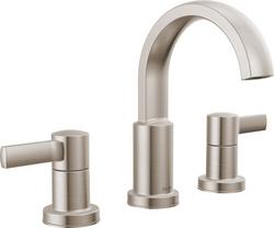 Two Handle Widespread Bathroom Sink Faucet in SpotShield Brushed Nickel