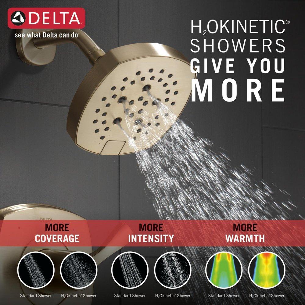 Multi Function Showerhead in Lumicoat Champagne Bronze 