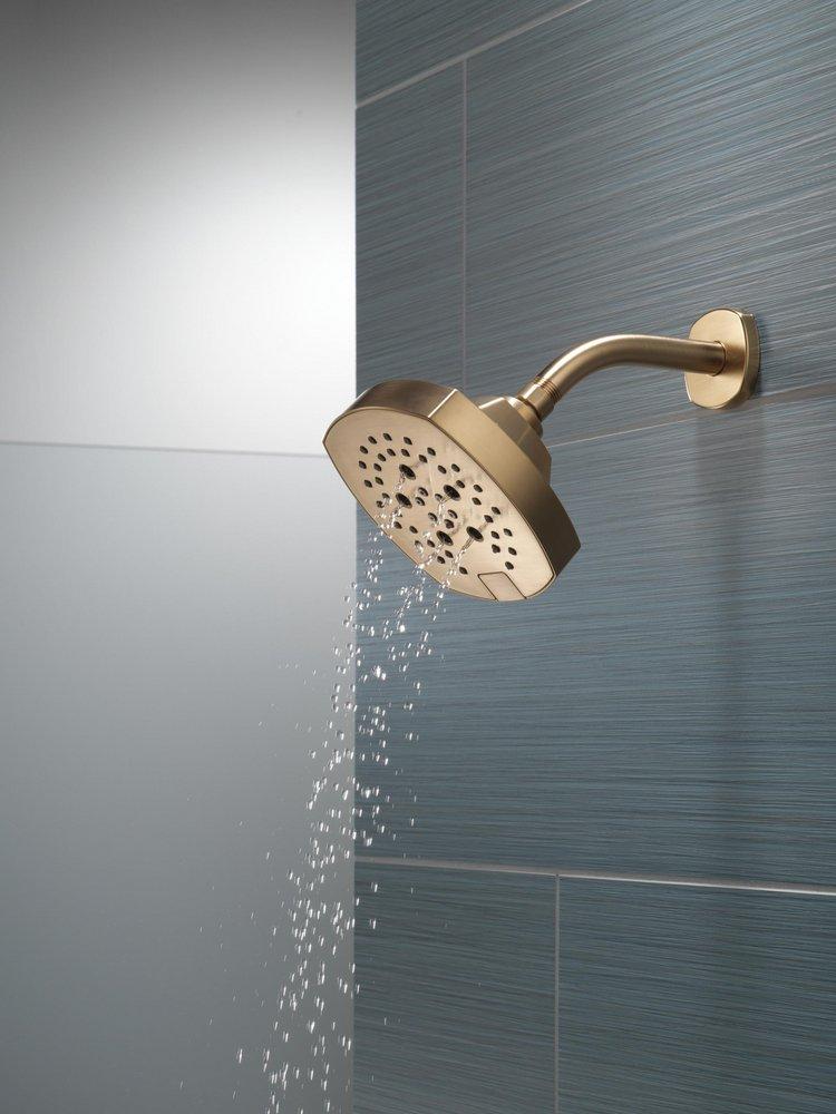 Multi Function Showerhead in Lumicoat Champagne Bronze 