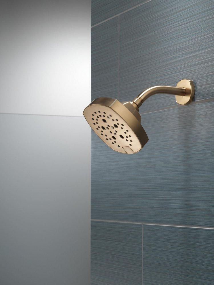 Multi Function Showerhead in Lumicoat Champagne Bronze 