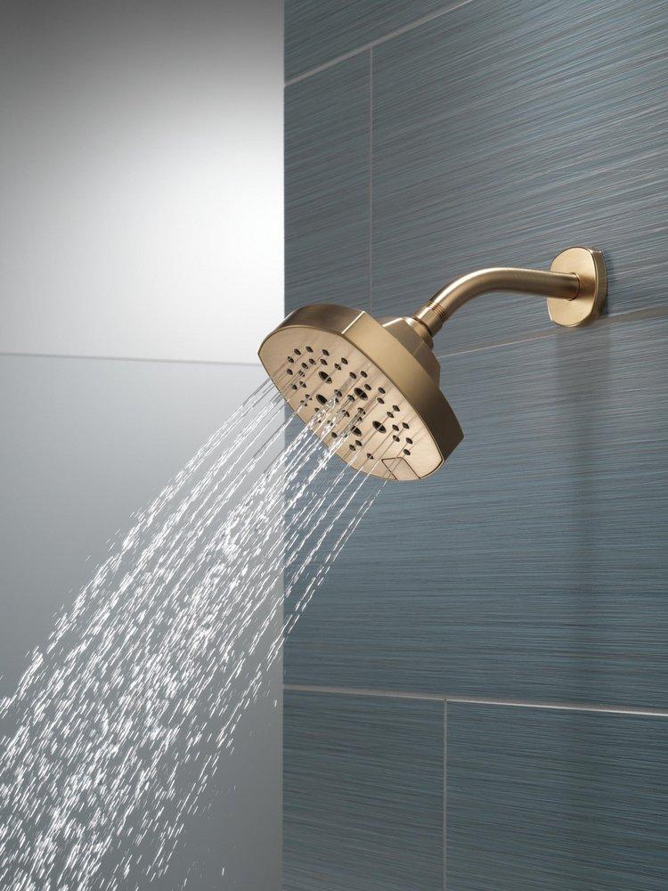 Multi Function Showerhead in Lumicoat Champagne Bronze 