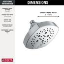 Multi Function Showerhead in Lumicoat Chrome 