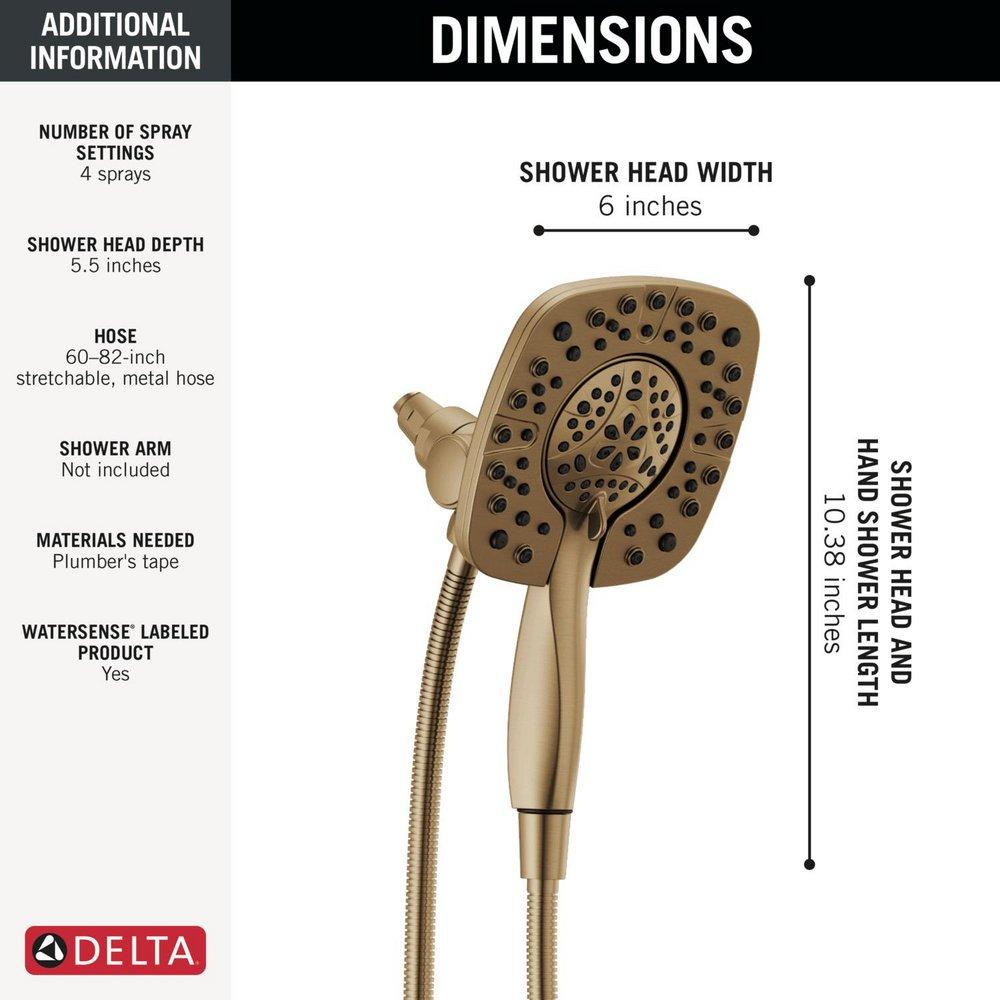 Delta Faucet Champagne Bronze Multi Function Hand Shower 