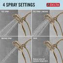 Delta Faucet Champagne Bronze Multi Function Hand Shower 