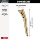 Delta Faucet Lumicoat Champagne Bronze Single Function Hand Shower (Shower Hose Sold Separately) 
