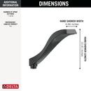 DELTA DRYDEN HAND SHOWER - ROMAN TUB 