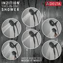 Delta Faucet Matte Black Single Handle Multi Function Shower Faucet (Trim Only) 